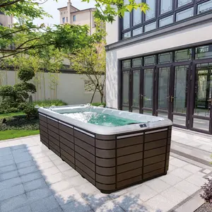 BG-6651 New Fashion Japanese Wood Bath Tub For Villas High Quality Outdoor Container Swimming Pool