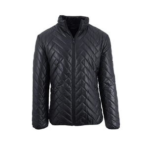 Chaqueta acolchada de burbujas personalizada al por mayor chaquetas acolchadas brillantes de color morado sólido de invierno transpirables para mujer - Product Image 4