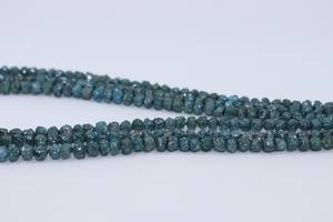 Diamant bleu naturel brut perles non coupées brin perles de diamant bleu brut pour la fabrication de bijoux en vrac en gros - Product Image 2