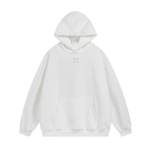 Personnalisé Votre Propre Conception En Gros Surdimensionné Hommes Casual Sports À Capuche Couleur Unie Pull-Over French Terry Lourd Poids Pour L'hiver - Product Image 3