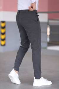 Pantalon décontracté coupe ajustée pour hommes de grande taille taille moyenne respirant anti-rides léger droit plat pour une utilisation quotidienne en extérieur - Product Image 4