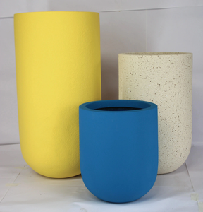 Maceta decorativa de fibra de vidrio al por mayor para espacios interiores y exteriores añade sofisticación al jardín - Product Image 1