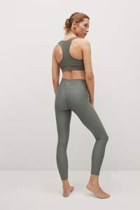 Mallas de fitness de gimnasio de punto transpirables de cintura alta personalizadas para mujer pantalones de yoga deportivos de estilo Poc para invierno - Product Image 6