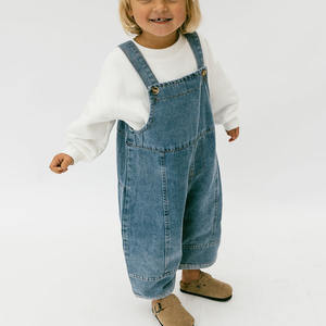 Vêtements pour filles personnalisés Salopettes en jean pour filles Ensemble de jeans en denim - Product Image 5