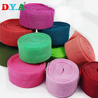 Largeur colorée de 2cm replier l'élastique en nylon de polyester de bande élastique pour des accessoires d'habillement
