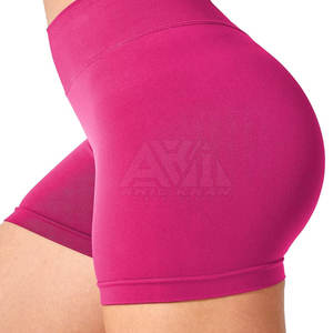 Shorts de Mujer de Cintura Alta, Elásticos, Ligeros, Transpirables, de Tela Suave, Color Blanco - Product Image 4