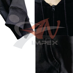 เสื้อกันหนาวมีฮู้ดสำหรับผู้ชายเสื้อมีซิปมีความยืดหยุ่นวัสดุออกแบบได้ตามต้องการสำหรับใช้ในฤดูหนาว - Product Image 5