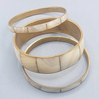 HF Crafts 'Bracelet de manchette en corne de buffle naturelle de haute qualité fait à la main Bracelets en cristal pour femmes à faible coût