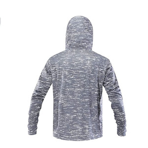 Usine directe hommes pêche sweats à capuche fournir conception personnalisée prix de gros couleur unie pour hommes pêche sweats à capuche - Product Image 3