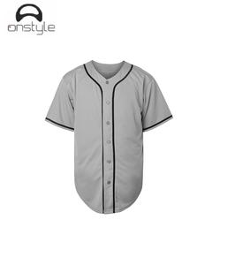 Onstyle Maillots de baseball à sublimation pour hommes, vêtements de sport élégants, uniformes personnalisés à boutons complets, légers, cousus, pour l'entraînement - Product Image 3