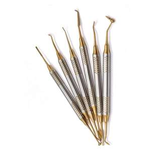 Instruments chirurgicaux pour le nombril, kit de 6 grattoirs en titane pour résine composite dentaire, instruments chirurgicaux manuels - Product Image 5