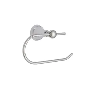 <b>Wall</b> Mounted Durable Metal & Wood Toilet Paper Roll <b>Holder</b> with <b>Phone</b> Resting Tray for Home & Hotel Bathroom Use Easy to Clean - Product Image 5