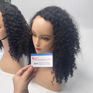 Meilleure qualité 100% perruques de cheveux bouclés birmans vietnamiens extensions de prix usine avec petits nœuds super brillants grand stock - Product Image 3
