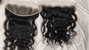 Paquete de tejido de pelo con cierre de encaje Frontal transparente al por mayor con cierre Cierre de encaje de pelo Frontal de pelo virgen HD - Product Image 2