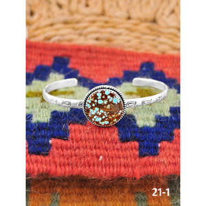 Southwest Handmade No.8 Fashion <b>Cuff</b> <b>Bracelet</b> Turquoise & Sterling <b>Silver</b> Elegant & Stylish - Product Image 1