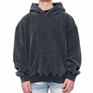 Sudadera con capucha unisex de alta calidad OEM Jersey de invierno con logotipo Bordado de lana pesada Lisa-Sudadera de algodón de gran tamaño para hombre - Product Image 6