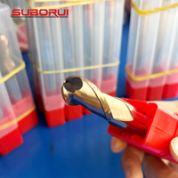 Fraise à fraiser CNC SUBORUI 1/2 1/4 3/8 en carbure monobloc 4 flûtes HRC55-65 revêtement Tin ODM Fraise à bout plat carrée Acier Aluminium