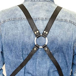 2026 Handmade Comfortable <b>Men</b> Leather <b>Apron</b> Vest Style Durable Full Protection Adjustable Straps <b>for</b> <b>BBQ</b> and Work - Product Image 5