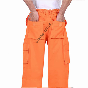 Custom Unisex Polyester/Cotton Canvas Cargo Pants <b>Waterproof</b> Breathable Windbreaker 6-Pocket Hiking Work Pants Custom Logo <b>Warm</b> - Product Image 6