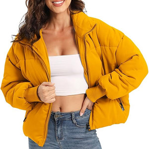 Chaquetas Acolchadas para Mujer, Estilo 2026, Piel de Oveja, Lona Teñida Lisa, Impermeables, Transpirables, de Algodón Tejido, Personalizadas - Product Image 2