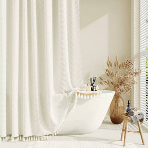 Élégant bain rideaux <span class=keywords><strong>de</strong></span> <span class=keywords><strong>douche</strong></span> peau <span class=keywords><strong>de</strong></span> pêche velours imperméable lavable pondéré salle <span class=keywords><strong>de</strong></span> bain <span class=keywords><strong>rideau</strong></span> <span class=keywords><strong>de</strong></span> <span class=keywords><strong>douche</strong></span> conception en relief - Product Image 1