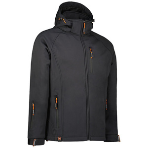 High Quality Eco Friendly Hooded Elastic Cuffs Softshell Windbreaker <b>Jacket</b> For <b>Men</b> Stylish Windproof Comfortable Fabric <b>Jacket</b> - Product Image 4