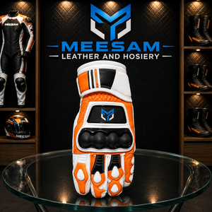 Gants de moto en cuir pour la course, nouveaux modèles 2027, protection complète des doigts, gants de course respirants et ventilés pour side-car - Product Image 5