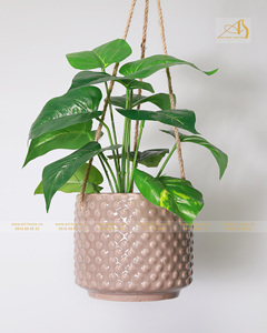 Macetas colgantes de flores de cerámica Pequeñas Modernas, macetas para interiores y exteriores, jardín para el hogar, decoración de Hotel, maceta suculenta, arte, cerámica para el hogar - Product Image 2