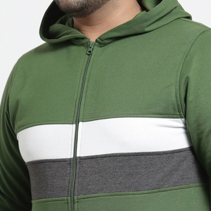 Meilleure qualité hommes fermeture éclair Fitness sweats à capuche nouveauté 100% coton uni prix de gros bas quantité minimale de commande saison d'hiver fabriqué au Pakistan - Product Image 4