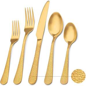 Nouveaux ensembles de couverts en acier inoxydable en gros, cuillères, couteaux, fourchettes, 4 pièces, vaisselle, couverts de cuisine - Product Image 3