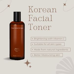 Korean skin care Korean <b>Vitamin</b> C <b>Liquid</b> Toner 150ml Anti-Aging for Long-Lasting Hydration & Smooth/Radiant Skin All Day - Product Image 1
