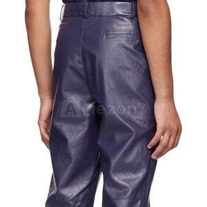 Pantalones de cuero personalizados de alta calidad para hombres, venta directa de fábrica, pantalones de cuero para hombres hechos en Pakistán - Product Image 6