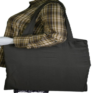 Grand sac fourre-tout en toile de coton biologique écologique imprimé de logo personnalisé sac tendance réutilisable lavable et durable avec fermeture à glissière - Product Image 2