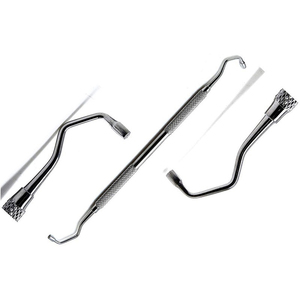 Cucharas de injerto de doble punta de acero inoxidable de alta calidad, instrumentos quirúrgicos dentales manuales con certificación CE - Product Image 2