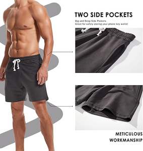 Pantalones Cortos Deportivos Casuales con Cintura Elástica y Cordón, Pantalones Cortos Deportivos de Secado Rápido para Senderismo, Verdes, Ligeros, para Gimnasio - Product Image 3