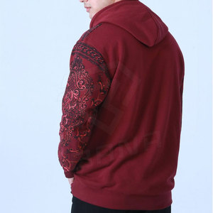 Algodón de alta calidad hecho con capucha de gran tamaño Fleece Drop Shoulder Blank Custom Men Hoodies para la venta - Product Image 3