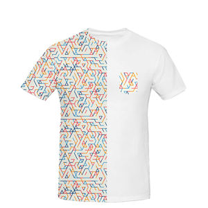 T-shirt à manches courtes pour homme, 100% coton, été, impression numérique personnalisée, logo personnalisé - Product Image 1