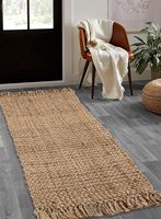 Tapis de salon modernes en mélange de jute 100% Tapis de sol tissés faits à la main en jute et coton à vendre