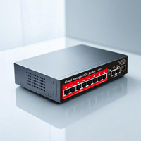 Commutateur PoE 6 ports avec gestion cloud APP/Web 10/100 Mbps 2 ports 1000M PoE 2 Gigabit RJ45 et SFP pour caméras IP