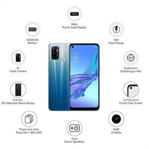 ขายส่งสมาร์ทโฟนมือสอง <span class=keywords><strong>OPPO</strong></span> A53 รองรับ 2 ซิม 4G LTE ความจุ 6+128GB หน้าจอ 6.5 นิ้ว เวอร์ชัน Global ระบบ Android พร้อมอุปกรณ์เสริมแท้ - Product Image 2