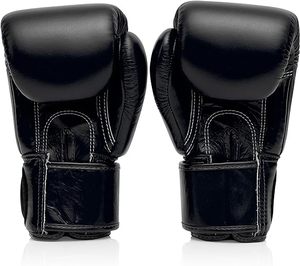 Gants de boxe professionnels en cuir de vachette pour entraînement de combat MMA Logo personnalisé imperméable respirant réglable vente en gros - Product Image 2