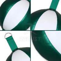 INDUSTRIES ROBUST RI-DEB-903 Double extrémité Punching Ball Sac de boxe en cuir PU Utilisation gonflable au sol/plafond