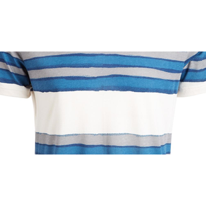 T-shirt da uomo American Rag a righe con scollo a V, motivo a tinta unita, tessuto a maglia da 240 grammi, taglia XX-Large, bianco, stampa compressa - Product Image 3