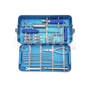 Juego de instrumentos para uñas de tibia y fémur con portaagujas ergonómico para procedimientos médicos Juego avanzado de uñas para tibia y fémur - Product Image 3