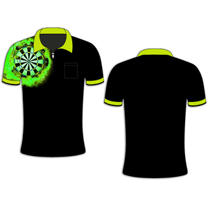 Uniforme bon marché, séchage rapide personnalisé, sublimation, vêtements de sport professionnels pour hommes, chemises à fléchettes en polyester - Product Image 5