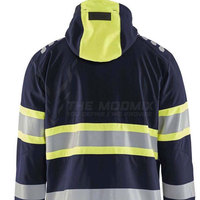 Chaqueta de Trabajo Profesional para Hombre, Ropa de Trabajo Transpirable de Poliéster de Secado Rápido, Chaqueta de Trabajo de Alta Visibilidad con Costuras Resistentes