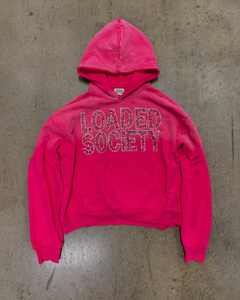 OEM Sweats à capuche sérigraphiés personnalisés à fermeture éclair épaisse 100% sweat à capuche en coton Streetwear personnalisé Sweat à capuche zippé avec strass - Product Image 3