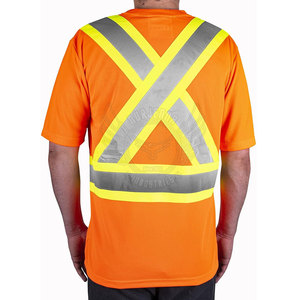 Chemise de travail respirante à manches courtes avec détails réfléchissants pour l'entretien routier et les chantiers extérieurs - Product Image 5