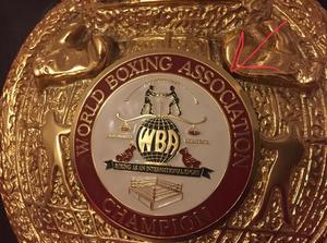 Custom Boxing Championship <b>Belt</b> With <b>Red</b> Leather Strap And Gold Plated Plate - Product Image 5