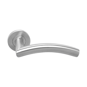 Poignée de levier de verrouillage de bouton de porte intérieure en métal courbe en acier inoxydable moderne de haute qualité - Product Image 3